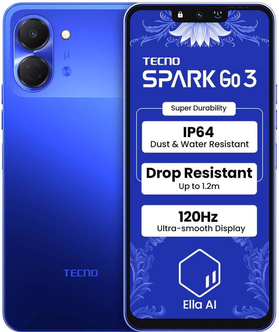 Tecno Spark Go 3 (Galaxy Blue, 64 GB) 4 GB RAM
