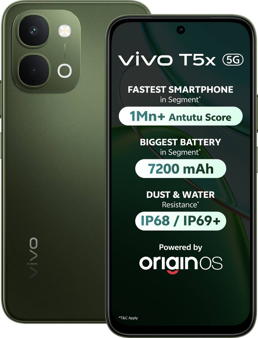 vivo T5x 5G (Cyber Green, 128 GB) 8 GB RAM