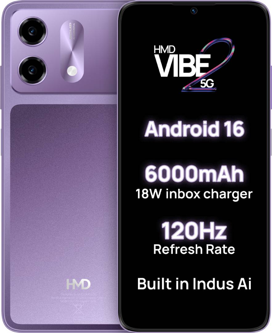 HMD Vibe2 5G (Cosmic Lavender, 64 GB) 4 GB RAM