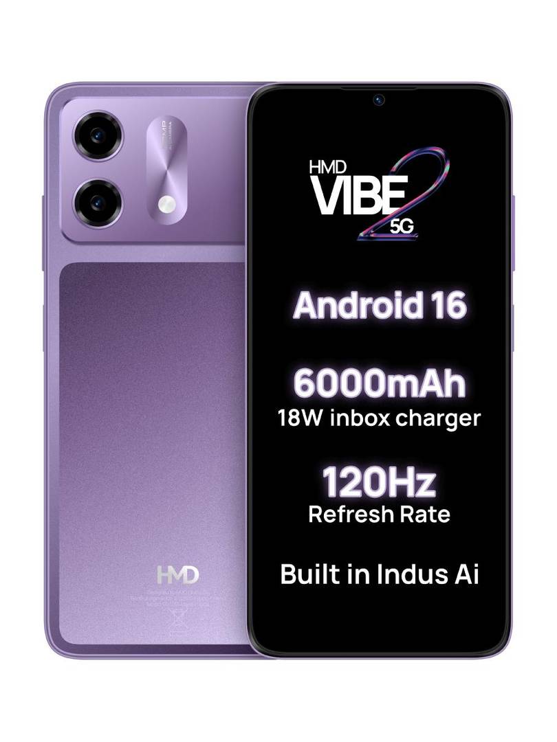 HMD Vibe2 5G (Cosmic Lavender, 64 GB) 4 GB RAM
