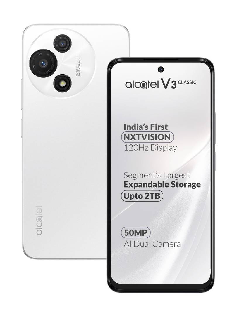 Alcatel V3 Classic 5G (Halo White, 128 GB) 6 GB RAM