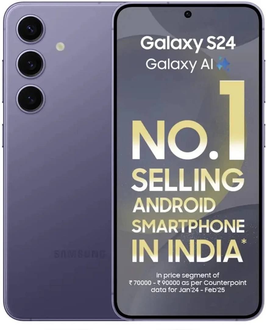 Samsung Galaxy S24 Exynos 5g (cobalt Violet, 256 Gb, 4000 Mah)