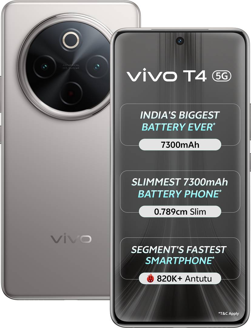 vivo T4 5G (Phantom Grey, 128 GB) 8 GB RAM