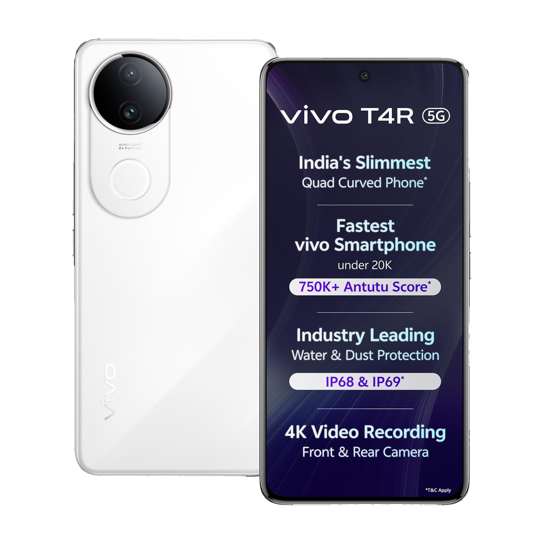 vivo T4R 5G (Arctic White, 256 GB) 8 GB RAM