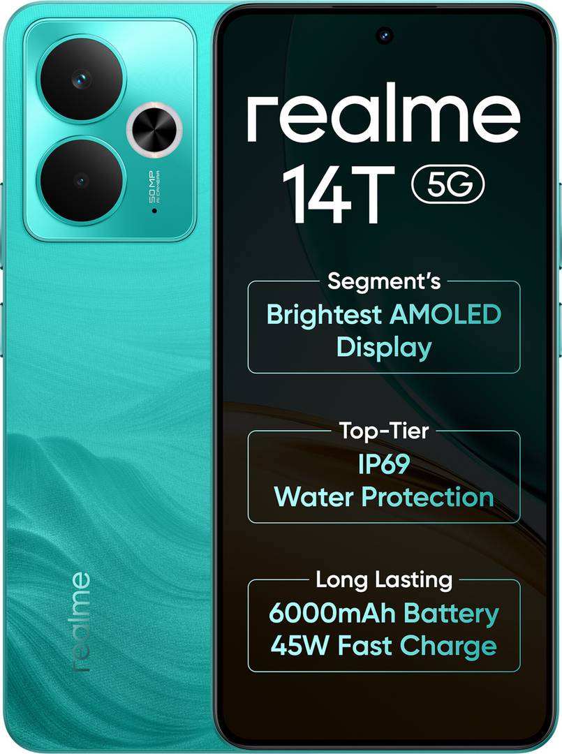 realme 14t 5g surf green 256 gb
