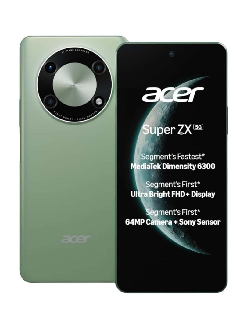 Acer Super ZX 5G (Cosmic Green,, 128 GB) 6 GB RAM