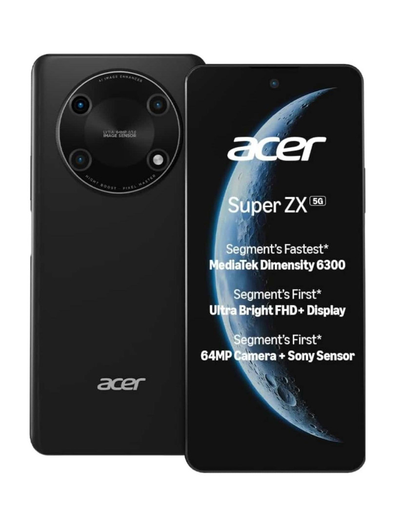 Acer Super ZX 5G (Carbon Black,, 128 GB) 6 GB RAM