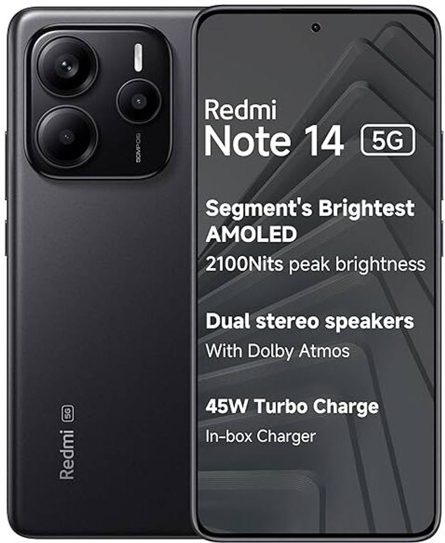 REDMI Note 14 5G (Titan Black, 128 GB) 8 GB RAM