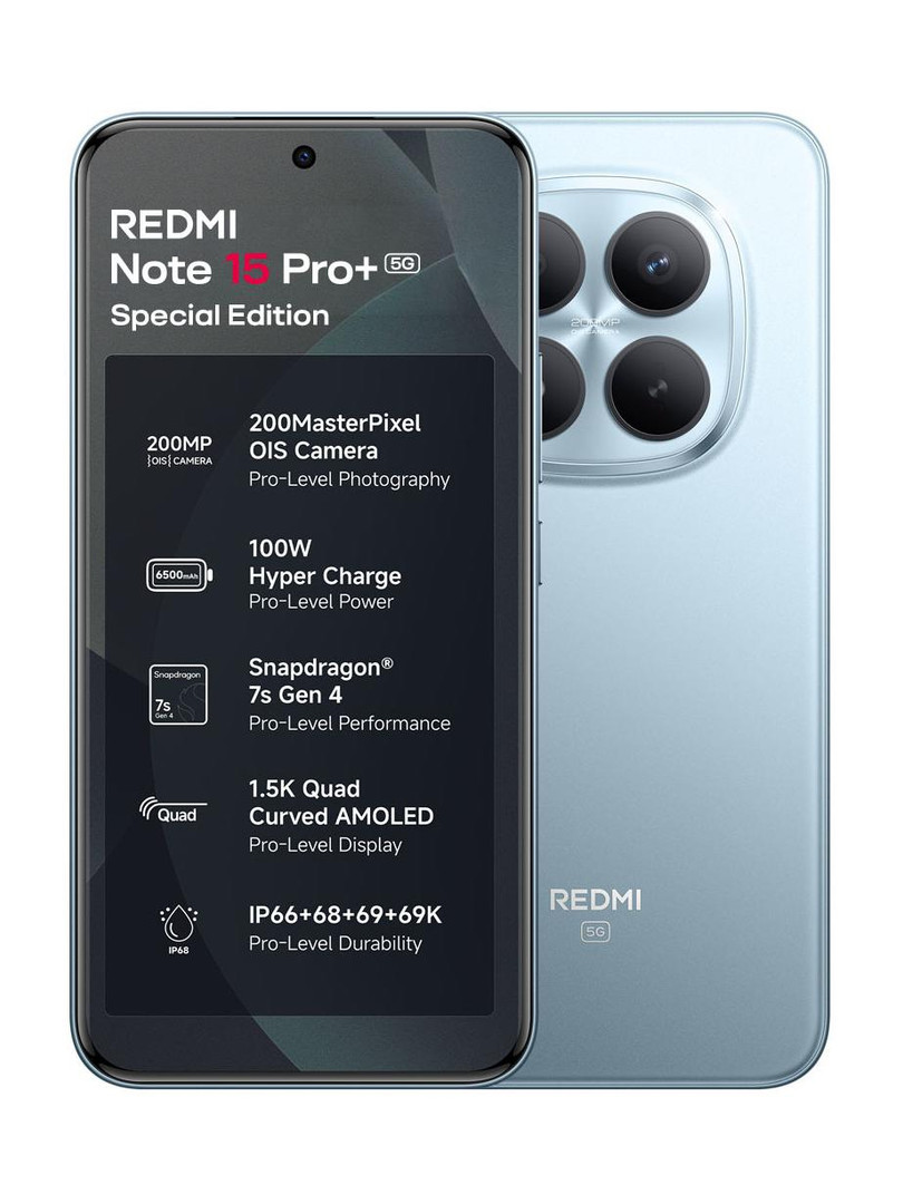 REDMI Note 15 Pro+ 5G Special Edition Mirage Blue (512 GB Storage, 16 GB RAM)