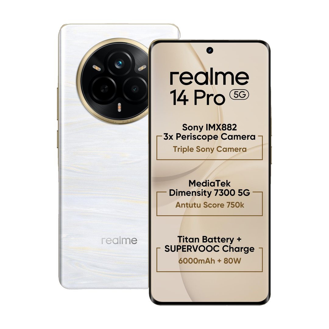 realme 14 Pro 5G (Pearl White, 256 GB)