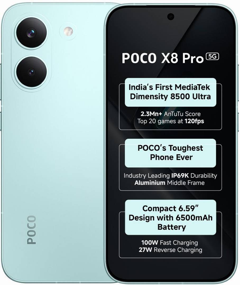 POCO X8 Pro Charger in the Box (Green, 256 GB) 12 GB RAM