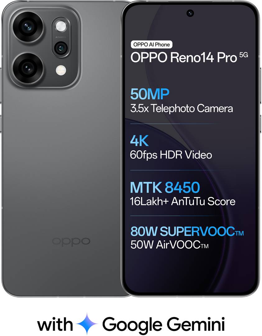 OPPO Reno14 Pro 5G (Titanium Grey, 256 GB) 12 GB RAM