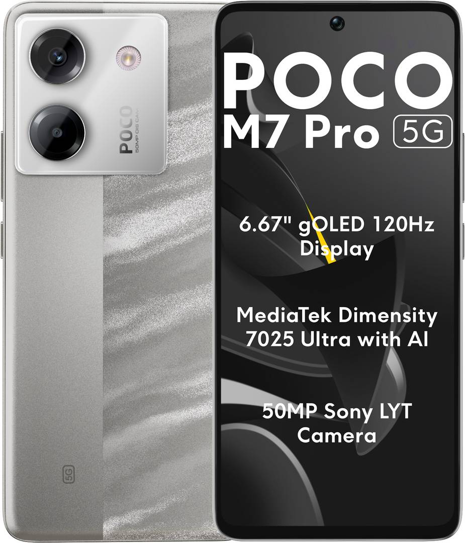 POCO M7 Pro 5G (Lunar Dust, 128 GB) (6 GB RAM)
