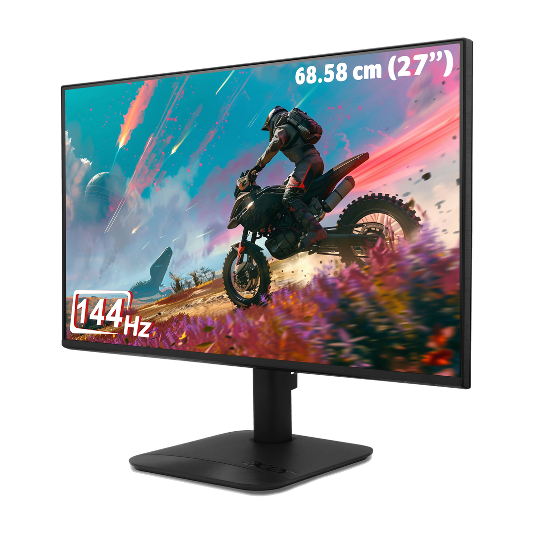 Acer KA-Series 68.58 cm (27 inch) Full HD LED Backlit IPS Panel with 250 Nits Brightness, 99% sRGB, 1 x (VGA & HDMI Port) with Inbox HDMI Cable, Inbui