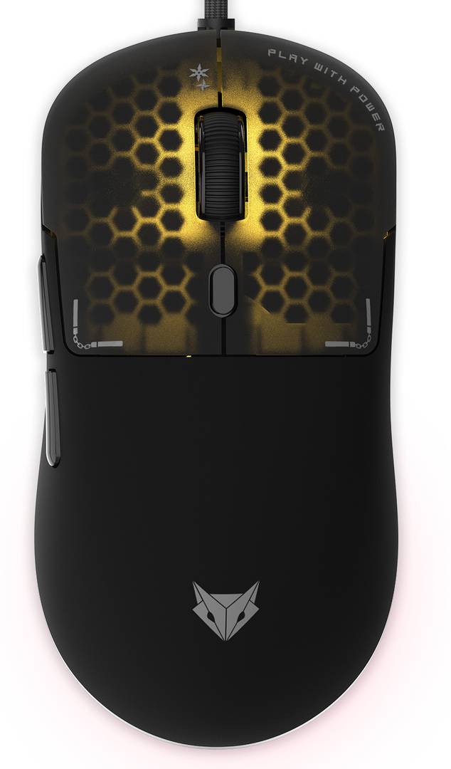 evofox phantom air programmable gaming mouse ultra light weight rgb wired ambidextrous optical