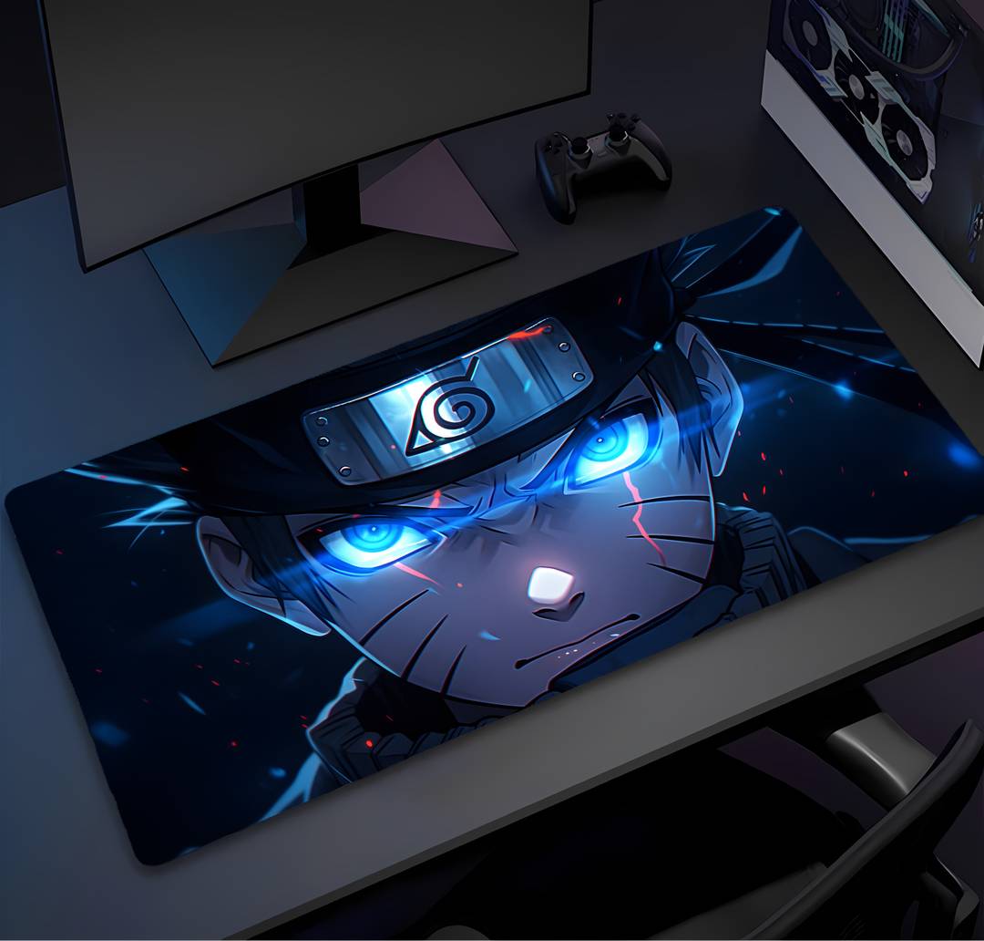 Eshaaver Animie Printed Naruto uzumaki Laptop & Desktop Mat /Desk Pad Non Slip Base Mousepad