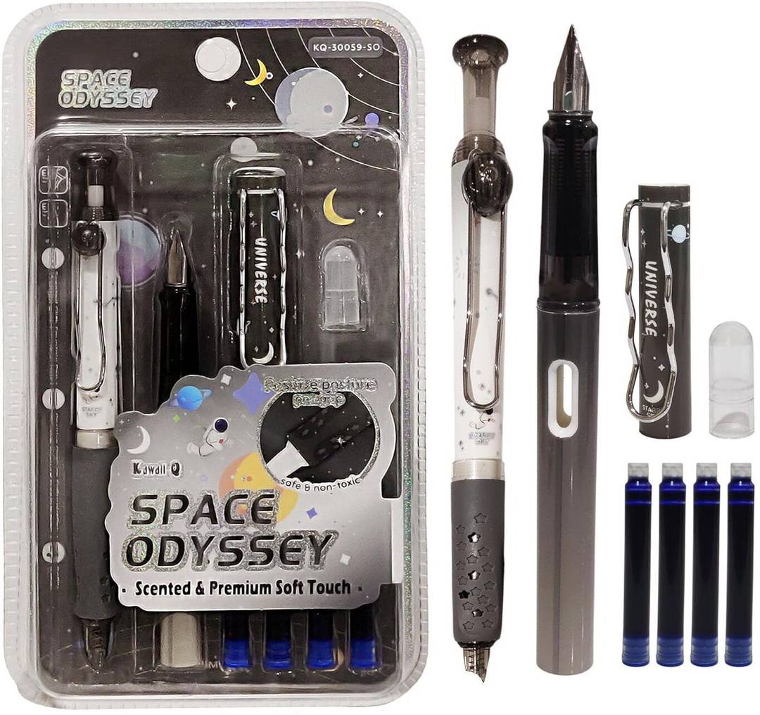 funblast fountain pen students kawaii stationery space theme scented