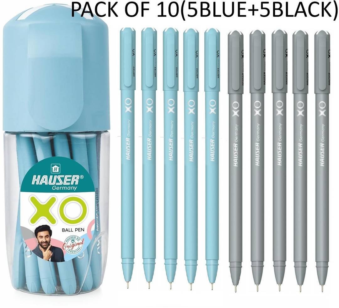 HAUSER Germany XO 0.7mm Ball Pen Box Pack | Sleek Body Ball Pen