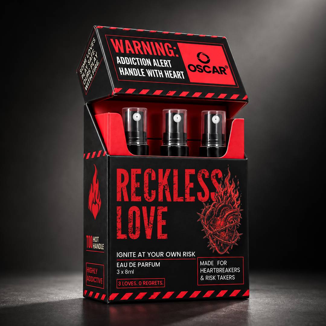 OSCAR Reckless Love Perfume 3 in 1 Combo | Long Lasting Fragrance 3x8ml Eau de Parfum - 24 ml
