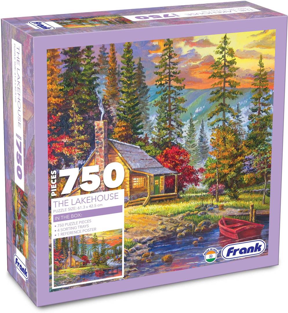 frank lakehouse jigsaw puzzle adults kids 750 pieces