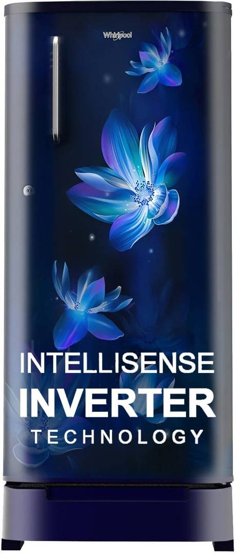 Whirlpool 184 L Direct Cool Single Door 3 Star Refrigerator (Sapphire Flower Rain, 205 WDE ROY 3S SAPPHIRE FLOWER RAIN-Z)