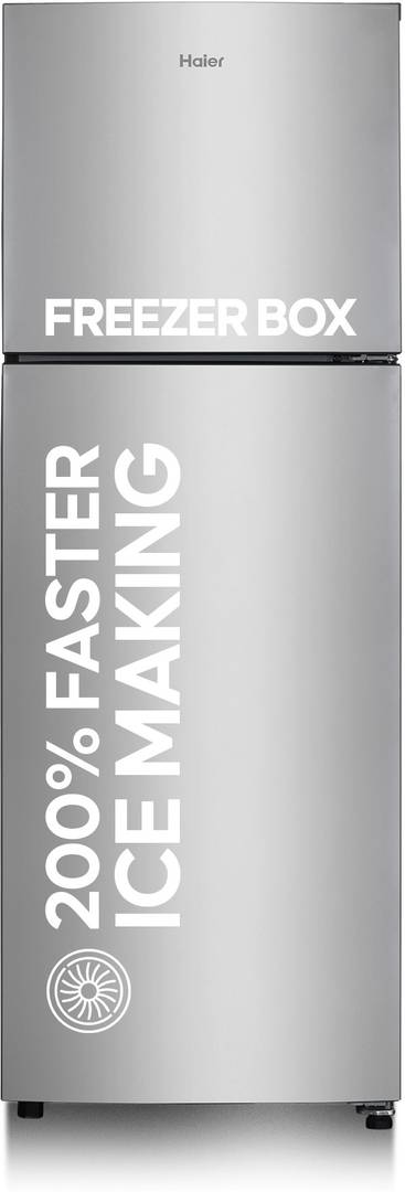 Haier 240 L Frost Free Double Door 2 Star Refrigerator Moon Silver, HEF-252EGS-P