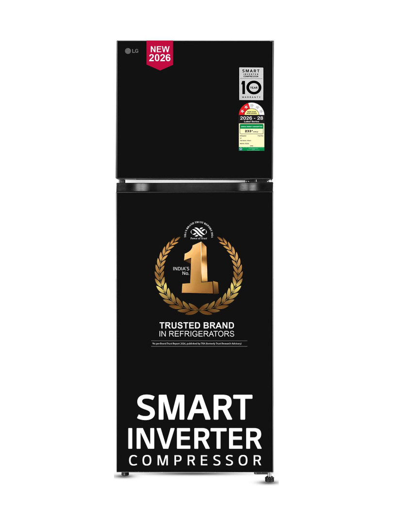 LG 251 L Frost Free Double Door 2 Star Refrigerator  with Smart Mode, Multi Air Flow, Express Freeze, Deodorizer, Fresh Zone, Works Without Stabilizer