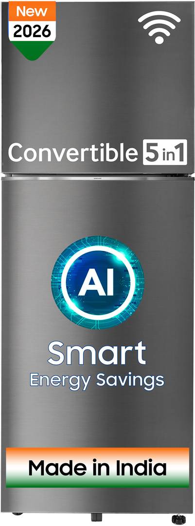 Samsung 330 L Frost Free Double Door 3 Star Refrigerator With Convertible 5-in-1, Wifi Enabled, Bespoke Ai, Digital Inverter, 2026 Model