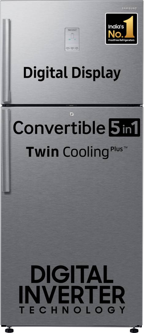 Samsung 530 L Frost Free Double Door 1 Star Convertible Refrigerator (Grey, RT56C637SSL/TL)