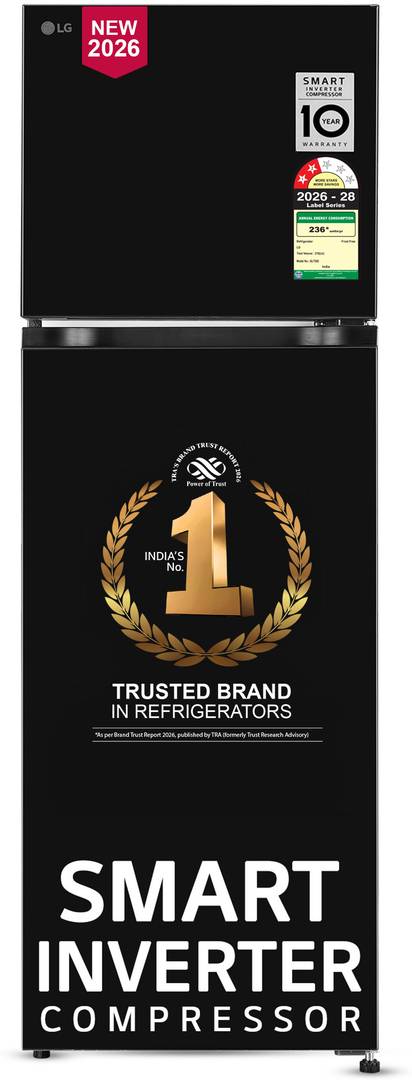 Lg 276 L Frost Free Double Door 2 Star Convertible Refrigerator Convertible, Smart Mode, Multi Air Flow, Deodorizer, Works Without Stabilizer, Inverte