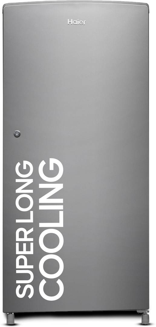 Haier 185 L Direct Cool Single Door 2 Star Refrigerator  with DEFT TechnologyLarge Vegetable Box (Moon silver, HED-19TMS-N)