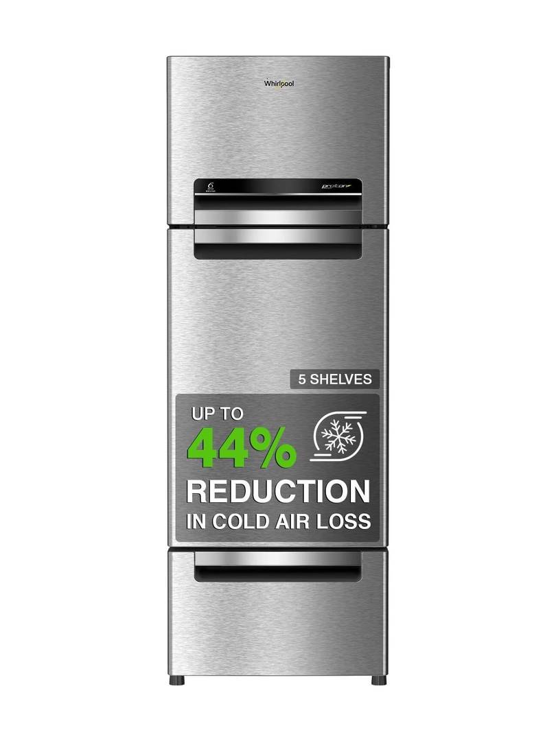 Whirlpool 300 L Frost Free Triple Door Refrigerator  with Zeolite Technology, Microblock Technology (Alpha Steel (N), FP 343D PROTTON ROY ALPHA STEEL 