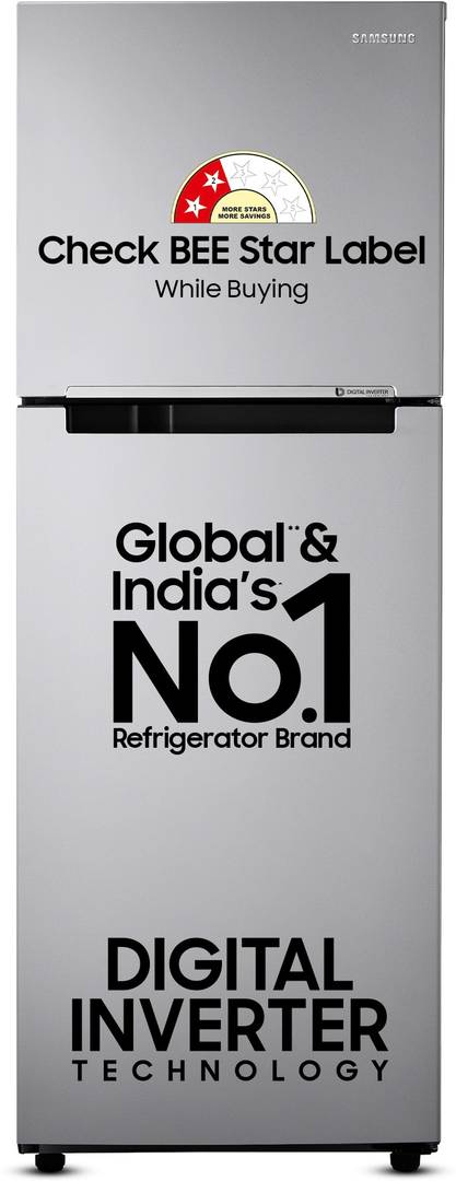Samsung 236 L Frost Free Double Door 2 Star Refrigerator With Digital Inverter
