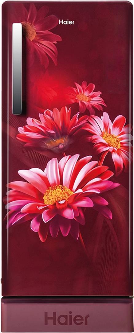 Haier 190 L Direct Cool Single Door 5 Star Refrigerator with Base Drawer Red Hilton, HRD-2115PRH-N