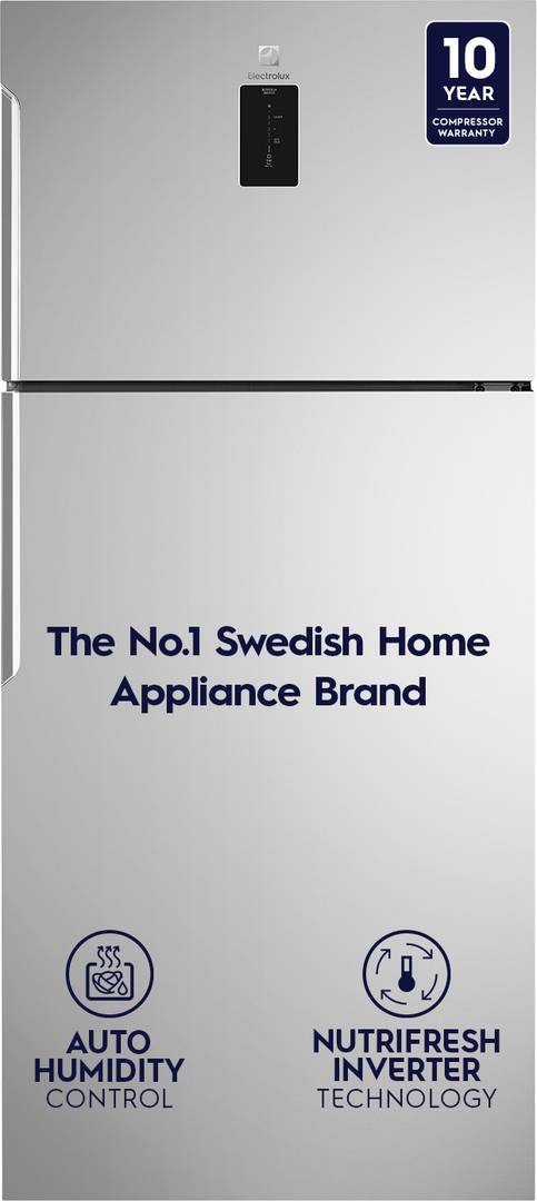 Electrolux 537 L Frost Free Double Door 1 Star Refrigerator with Inverter Top Freezer UltimateTaste 500,  (Arctic Silver, ETE5700C-A)