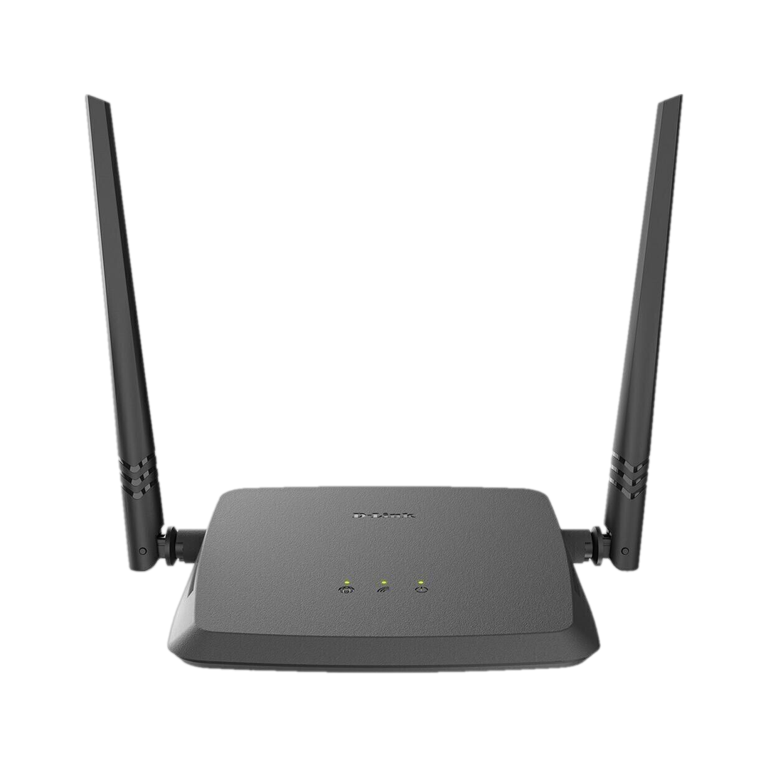 D-Link DIR-615 Wireless Router 2.4 GHz 300 Mbps Wifi Speed Single Band External Antenna Ethernet (Cable Broadband) Black