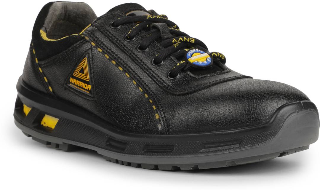 Liberty Steel Toe Genuine Leather Safety Shoe Grey, Black, S1, Size 8