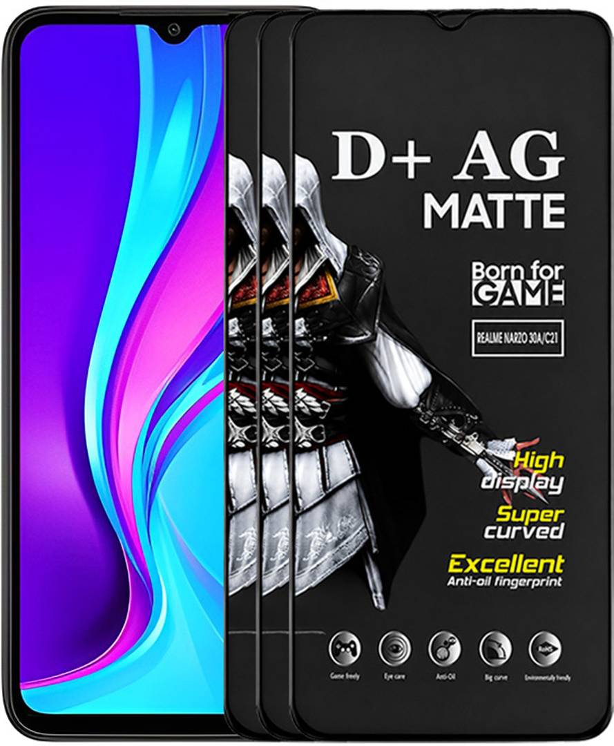 GIFROTECH Edge To Edge Tempered Glass for VIVO Y76S D+ AG MATTE TEMPERED GLASS GAMING SPECIAL WITH CAMERA CUT | EDGE TO EDGE TEMPERED GLASS | ANTI GLARE | ANTI FINGERPRINT SCREEN PROTECTOR TEMPERED GLASS