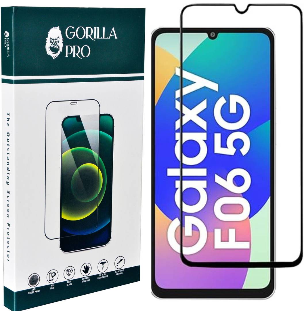 GORILLA PRO Tempered Glass Guard for SAMSUNG Galaxy F06 5G Pack of 1