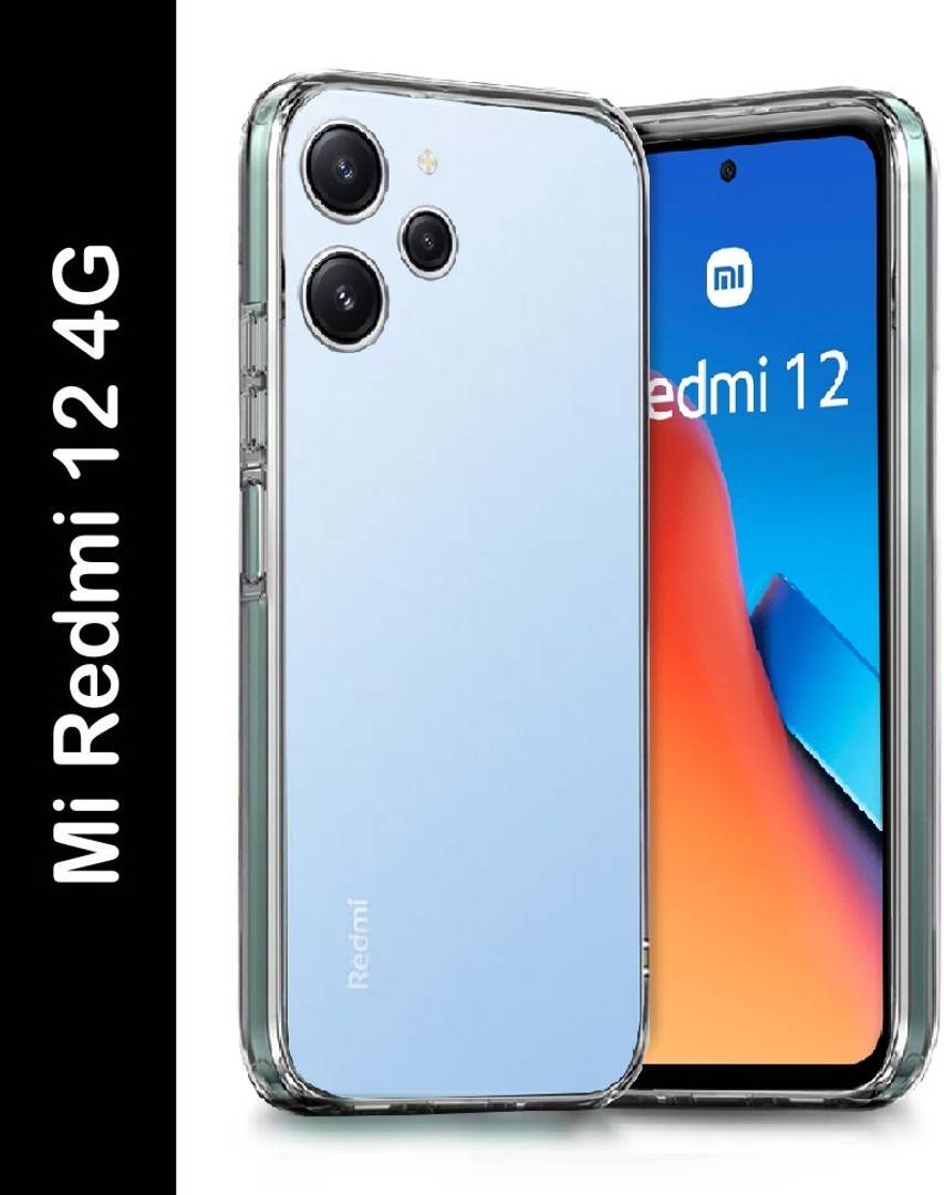 KWINE CASE Back Cover for Redmi 12 Transparent, Grip Case, Plastic, Pack of: 1