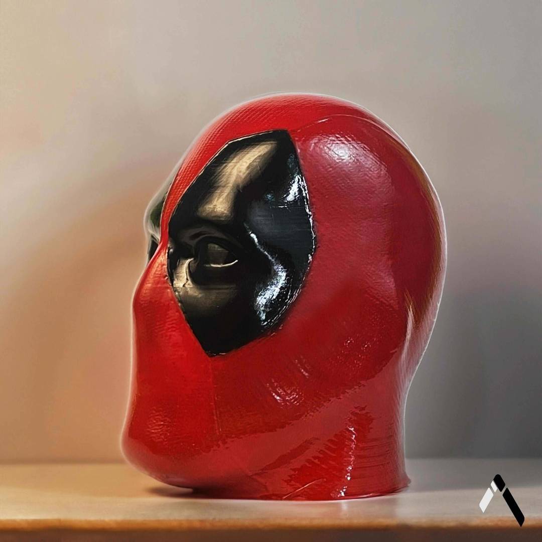 ARCHADIA Deadpool Head Statue Decorative Showpiece  -  20 cm
