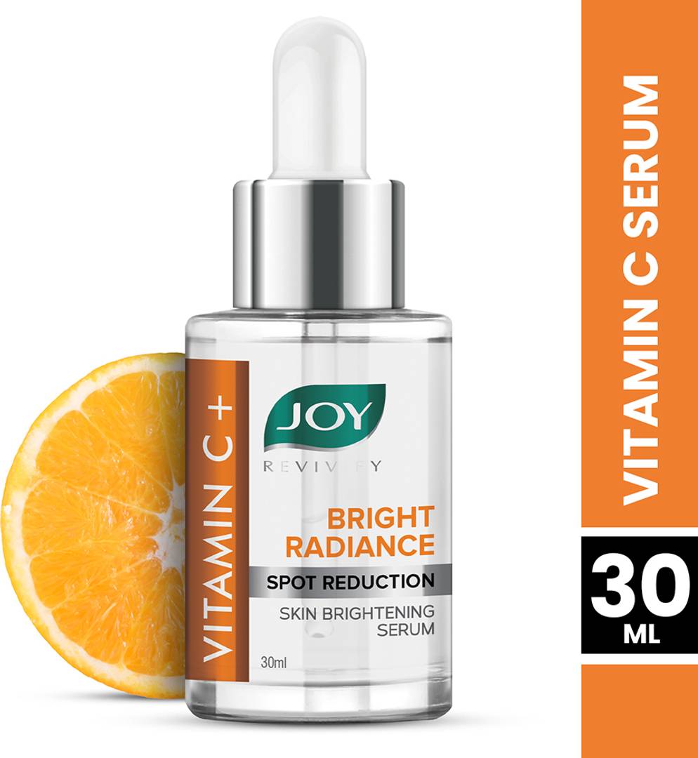joy vitamin c bright radiance spot reduction skin brightening serum niacinamide tocopherol 100 vegan c face glowing