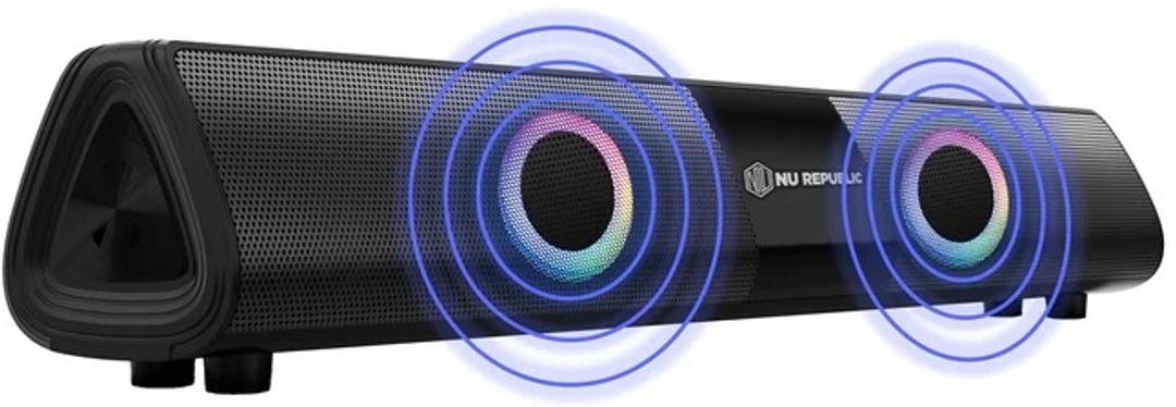 nu republic party box 20 x basstechnology upto 16 hrs playtime multi rgb led lights w bluetooth speaker
