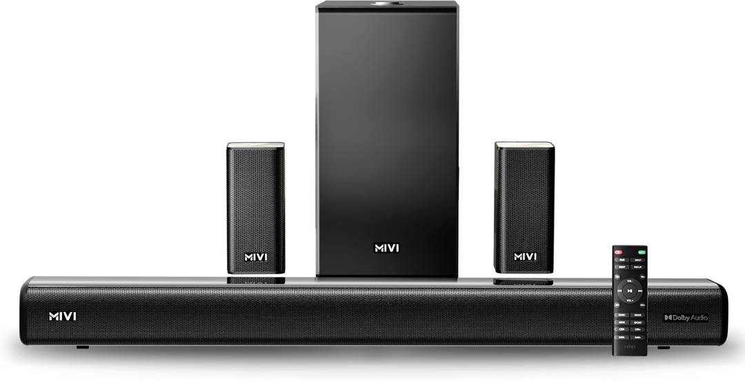 mivi fort sonic 800 soundbar dolby audio 5 1 channel multi input eq modes w bluetooth soundbar