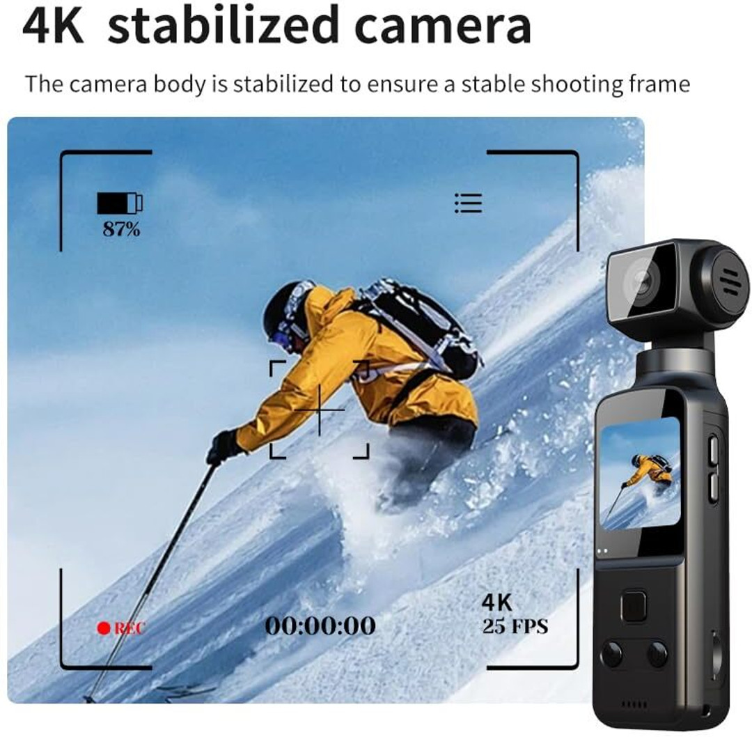 Autovynk K1 4K Ultra HD Pocket 270° Rotatable Pocket Sports and Action Camera
