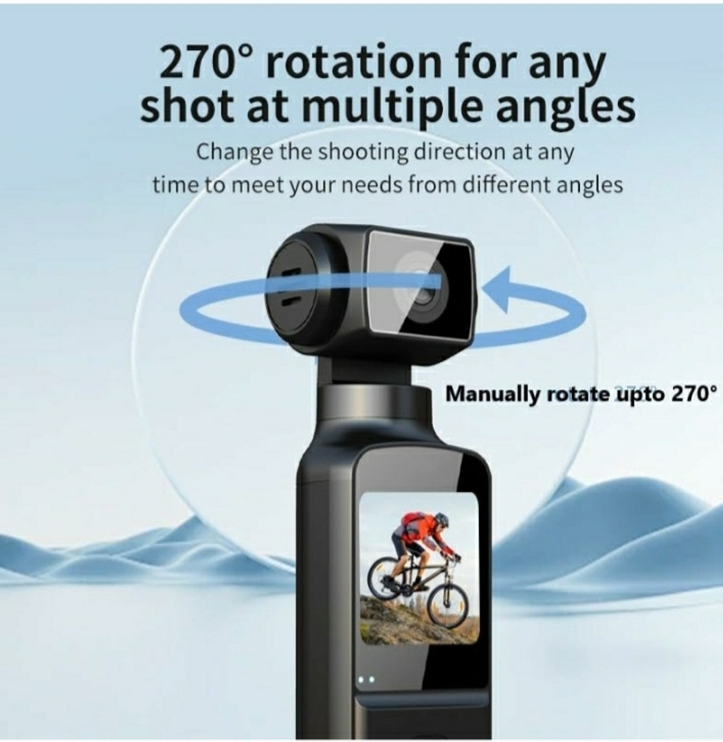 Autovynk K1 4K Ultra HD Pocket 270° Rotatable Pocket Sports and Action Camera