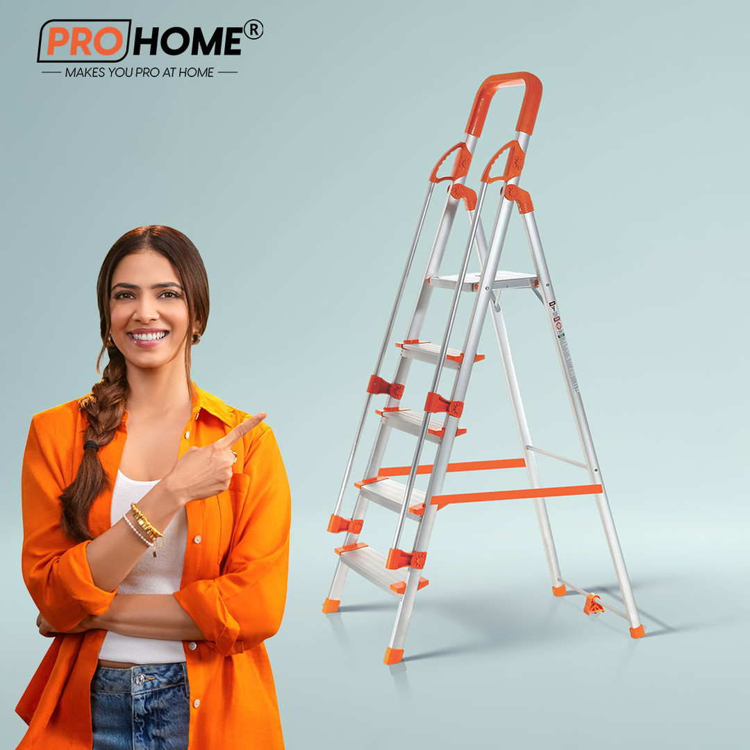 Hand On Ladder Price History of ProHome 5 step Railing Ladder for Household use ...