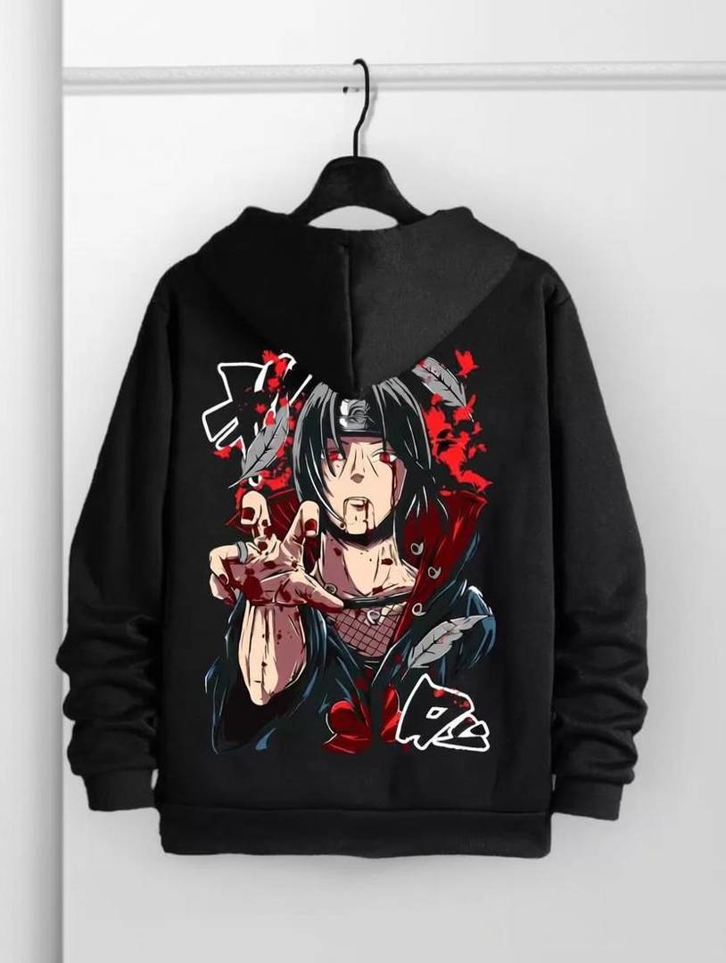 Men & Women Full Sleeve Printed Hooded Sweatshirt
