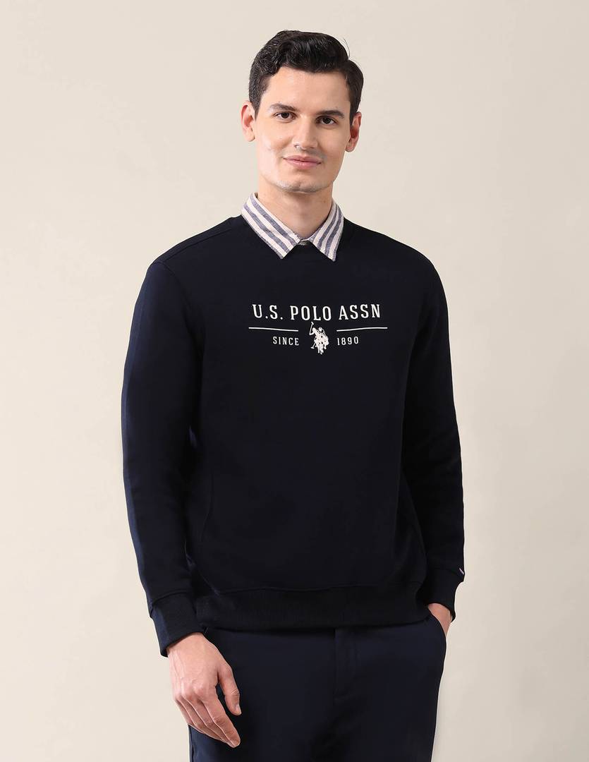 u s polo assn full sleeve graphic print men sweatshirt