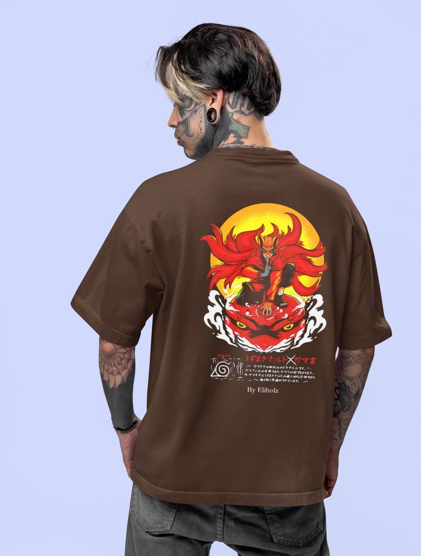 dos hermanos Printed Men Round Neck Brown T-Shirt